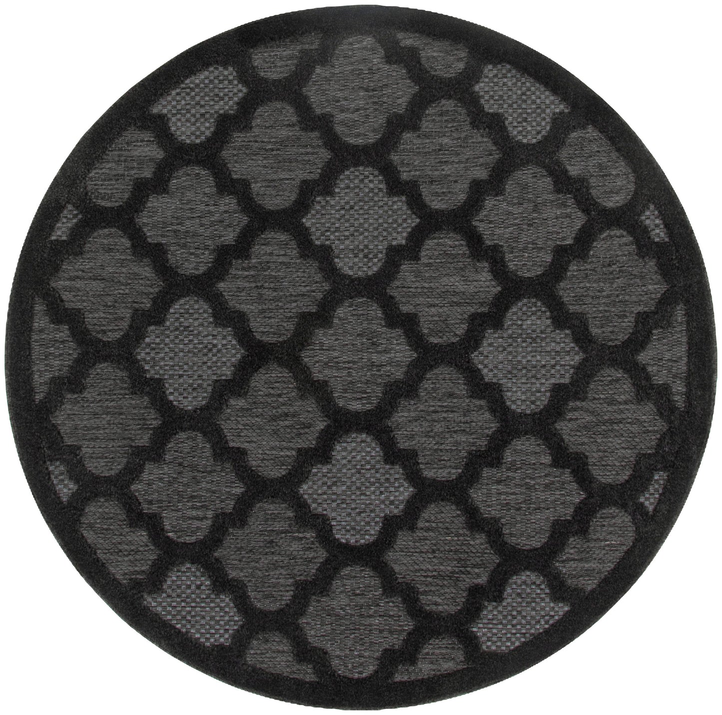 Nourison Home Easy Care NES01 Charcoal Black  Contemporary Flat Weave Rug