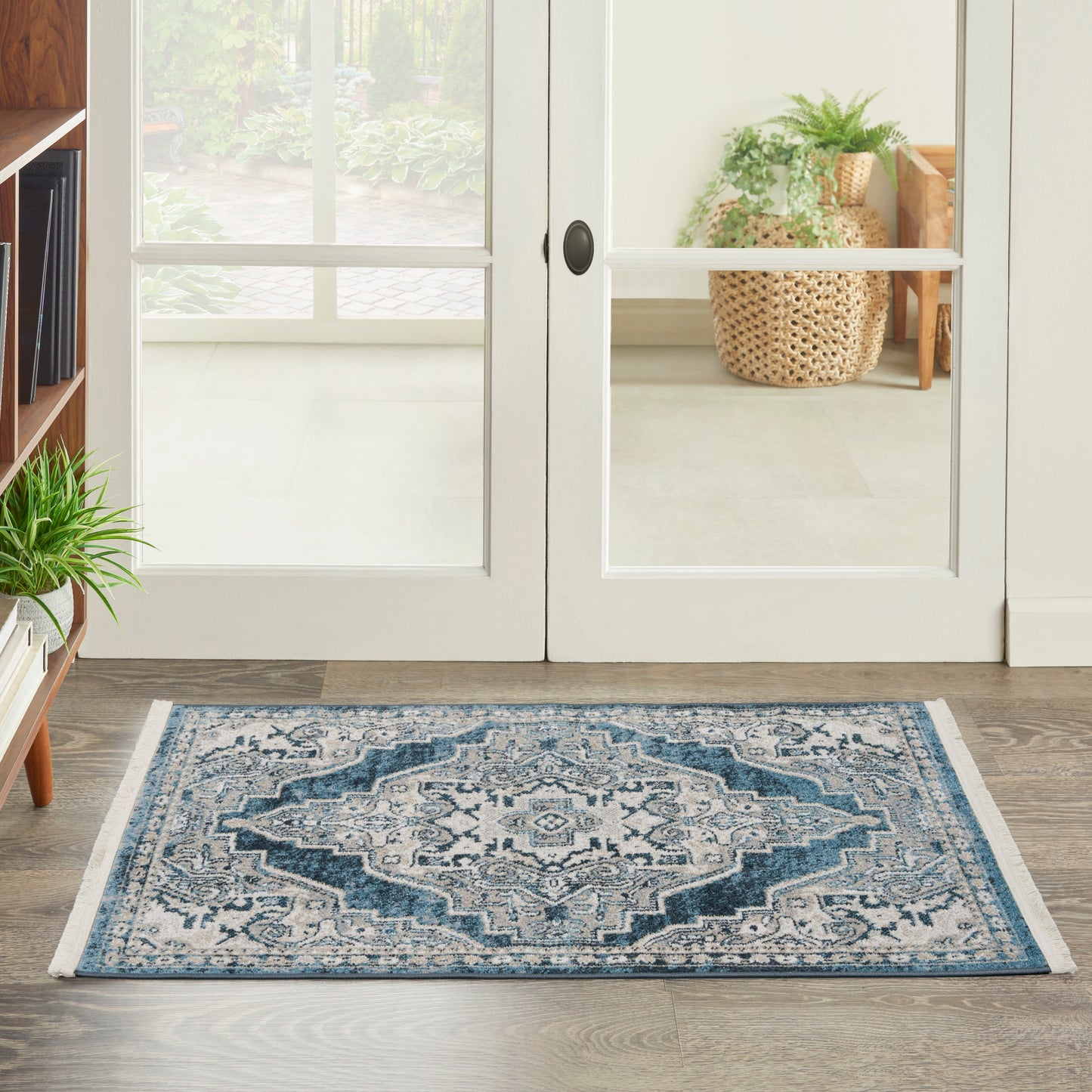 Nourison Home Carina CNA01 Blue Grey  Transitional Machinemade Rug