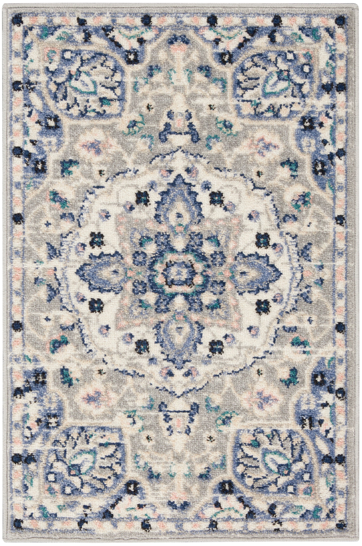 Nourison Home Passion PSN22 Grey Beige Transitional Machinemade Rug