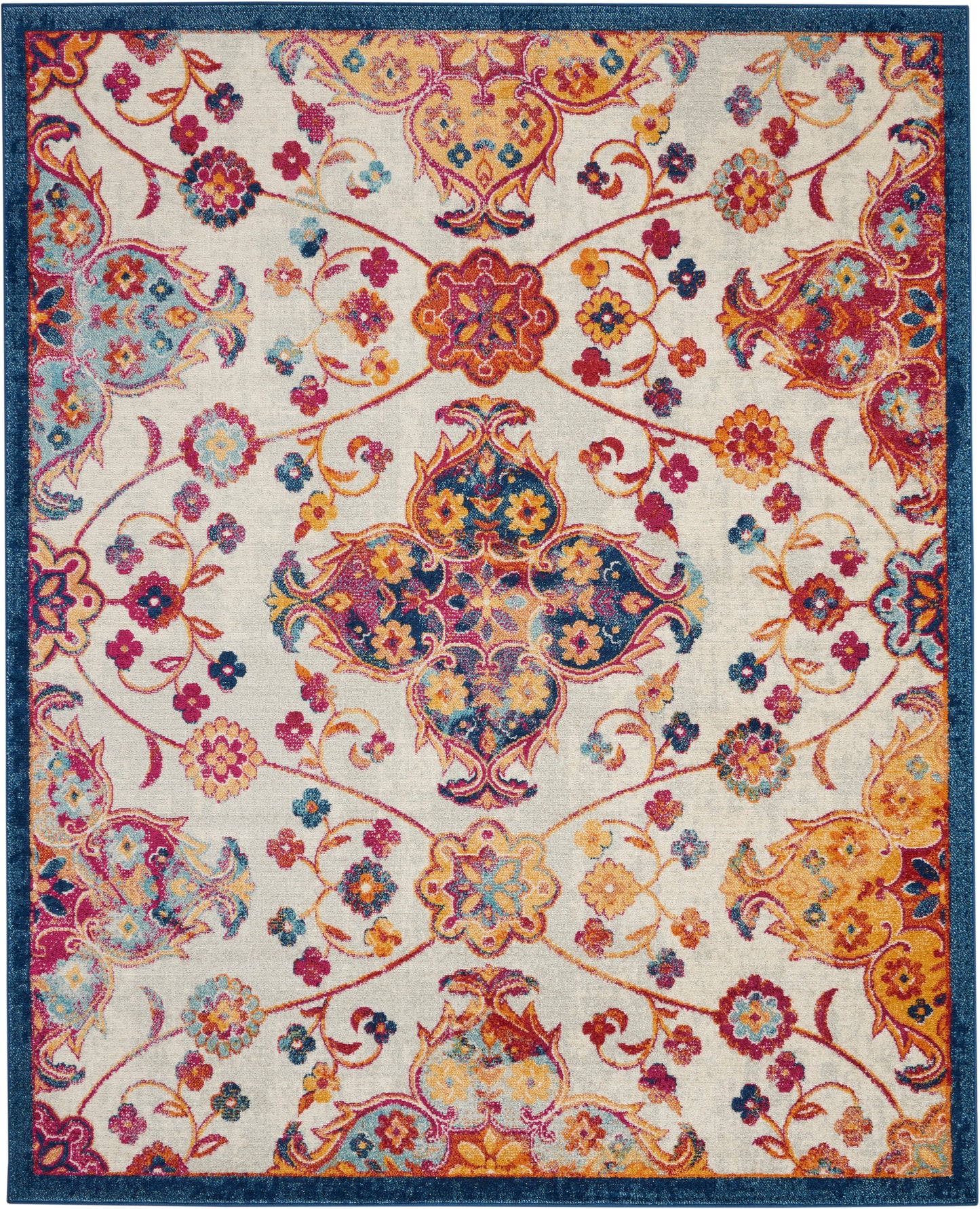 Nourison Home Persian Vintage PRV04 Ivory Multi   Machinemade Rug