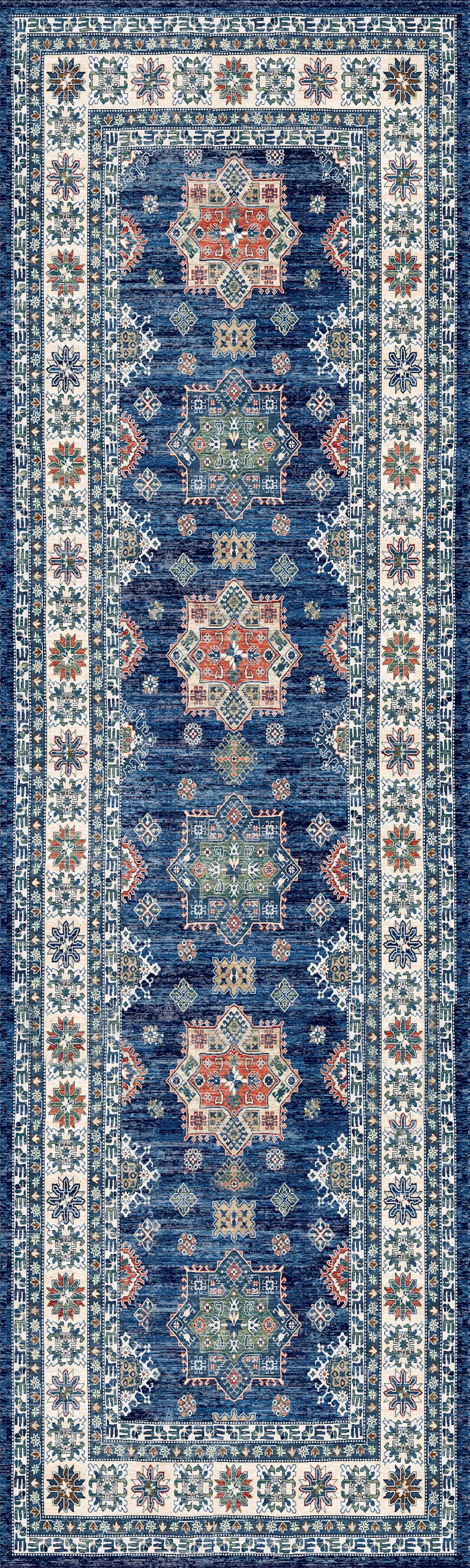 Nourison Home Fulton FUL02 Blue  Traditional Machinemade Rug