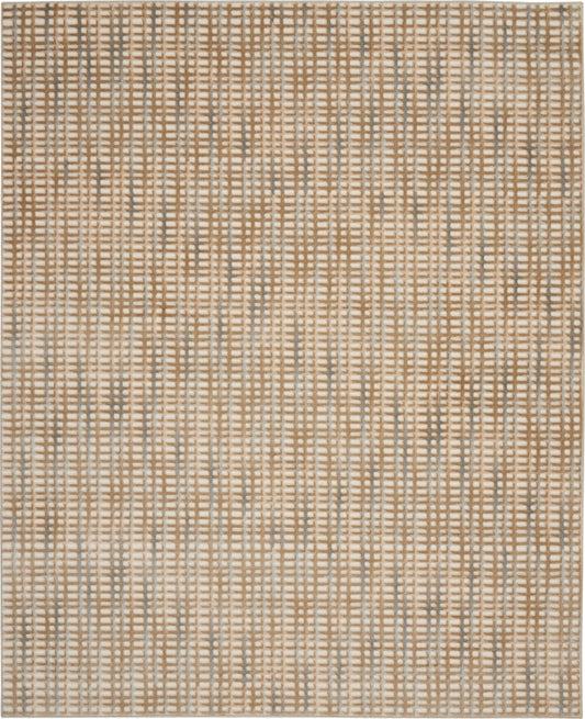 Nourison Home Solace SLA04 Beige Blue  Contemporary Machinemade Rug