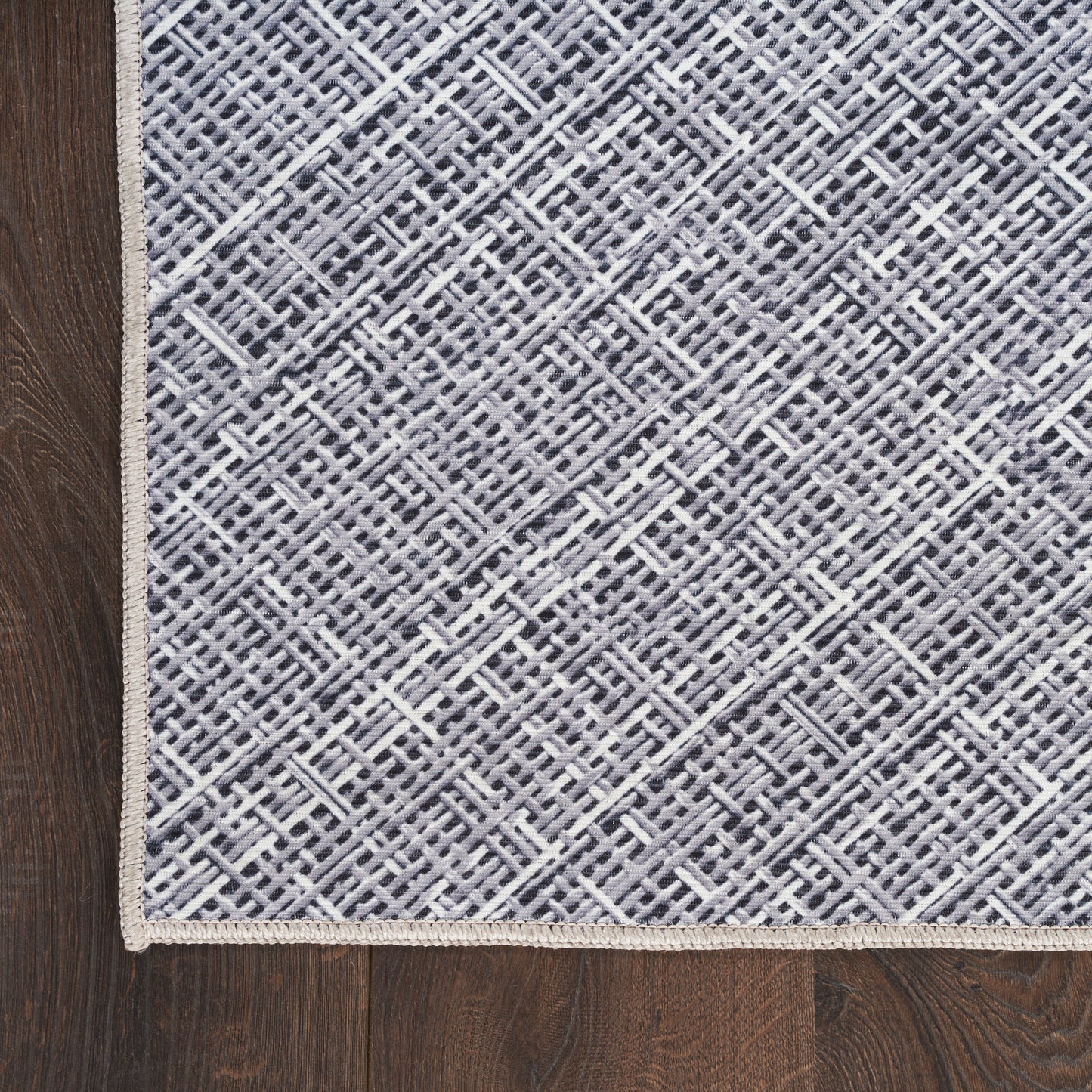 Nourison Home Nourison Washables NWB08 Grey  Contemporary Machinemade Rug