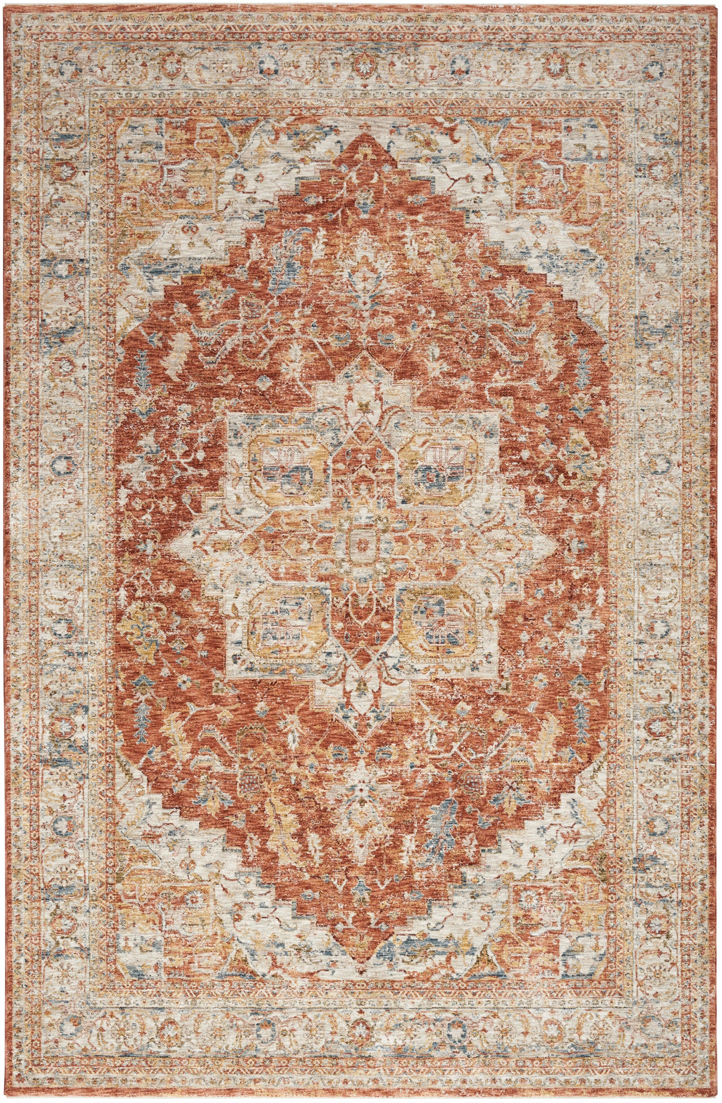 Nourison Home Sahar SHR06 Ivory Multi  Traditional Machinemade Rug