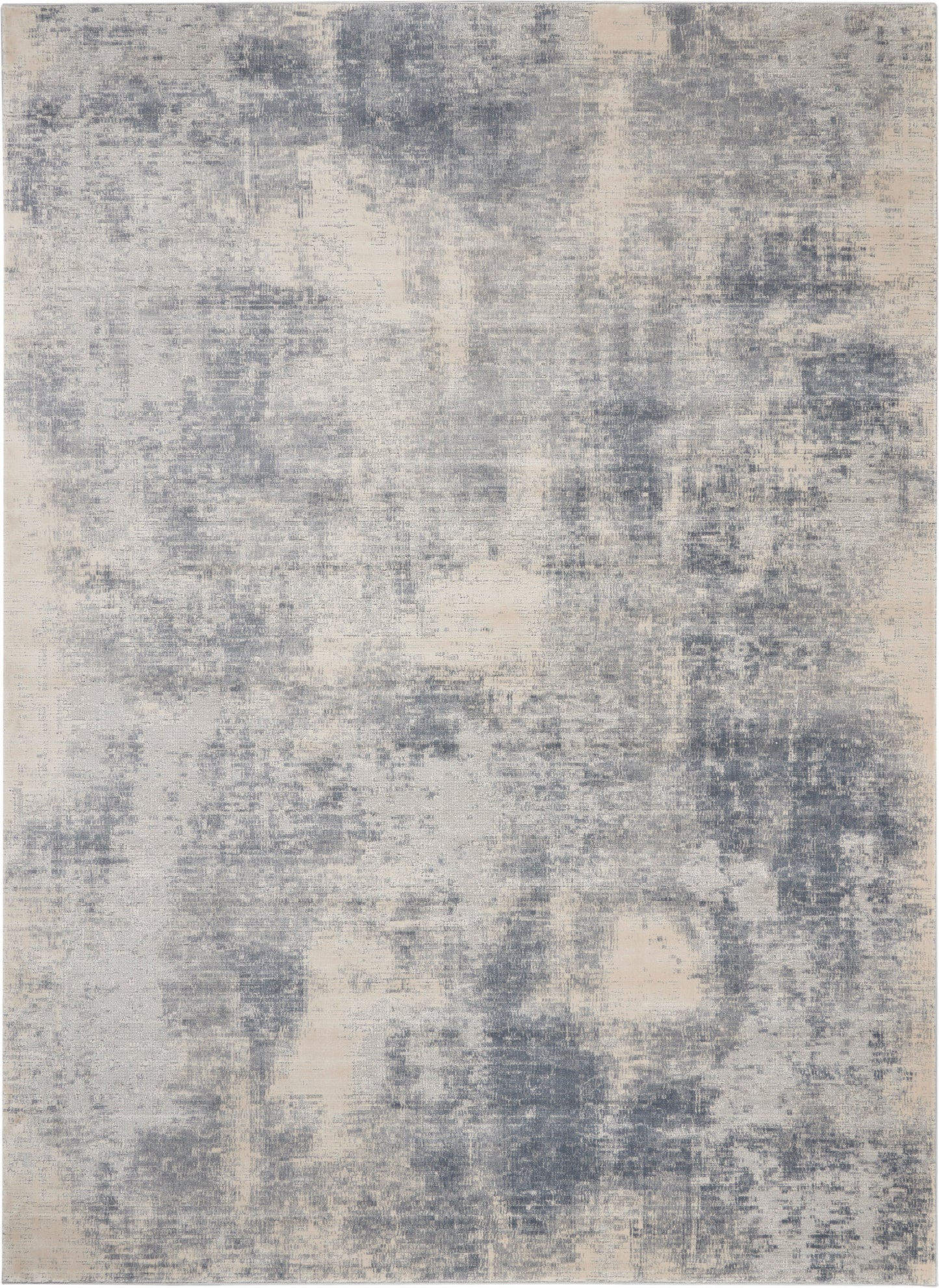 Nourison Home Rustic Textures RUS02 Blue Ivory  Contemporary Machinemade Rug