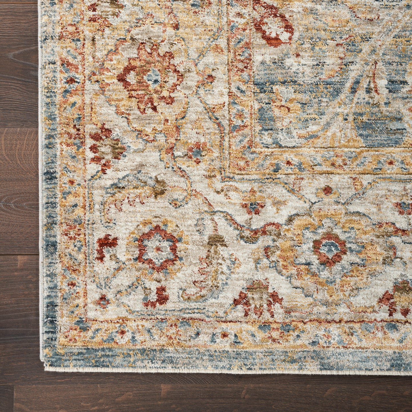 Nourison Home Sahar SHR03 Blue  Traditional Machinemade Rug