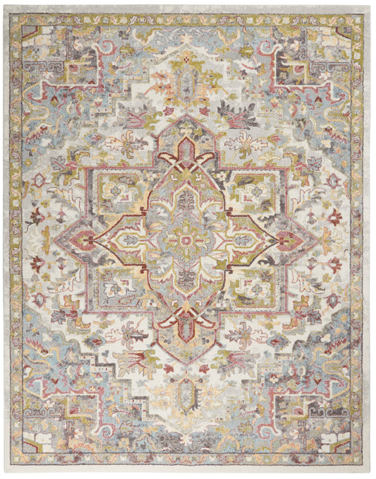 Nourison Home Soraya SOR04 Ivory Multi  Traditional Machinemade Rug