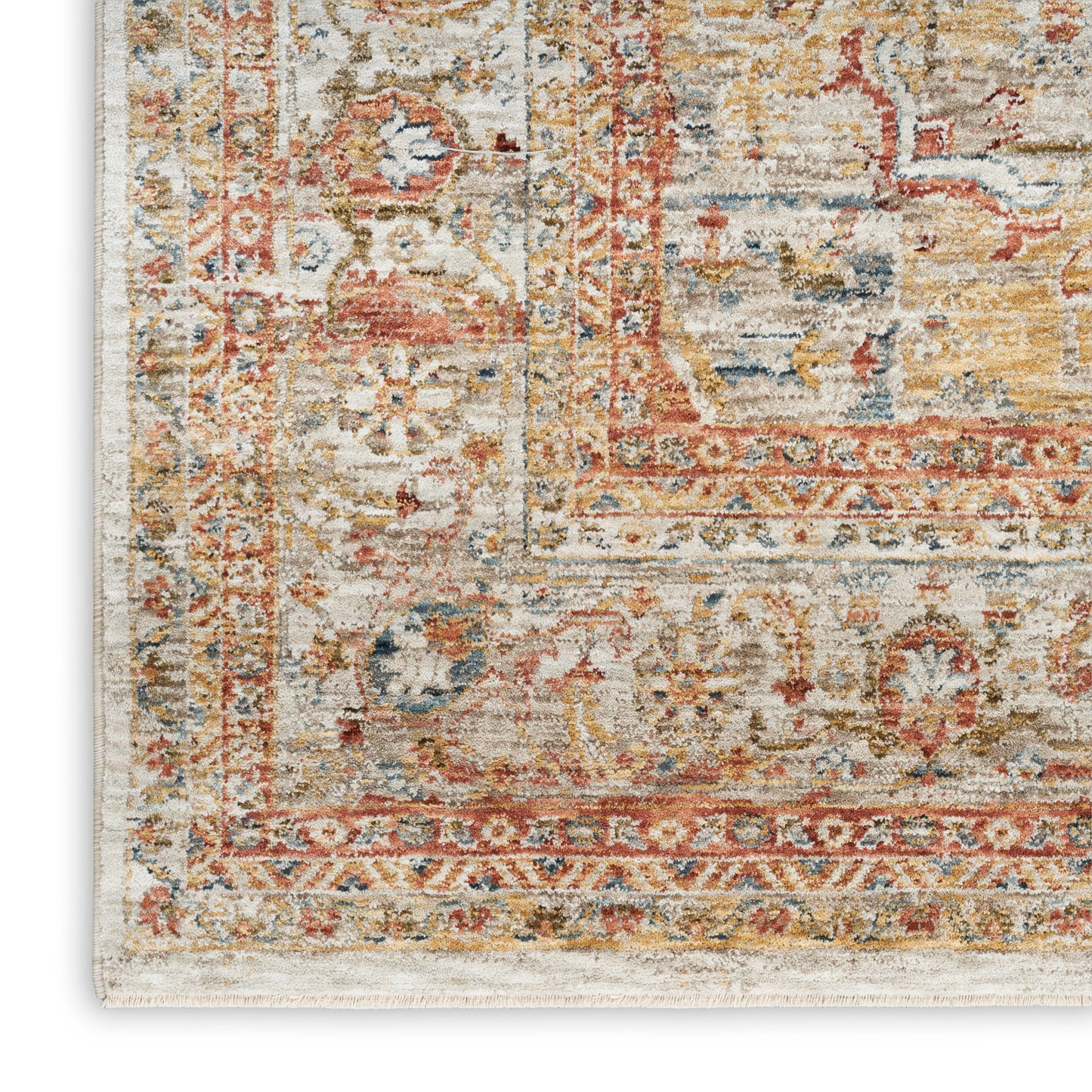 Nourison Home Sahar SHR06 Ivory Rust  Traditional Machinemade Rug