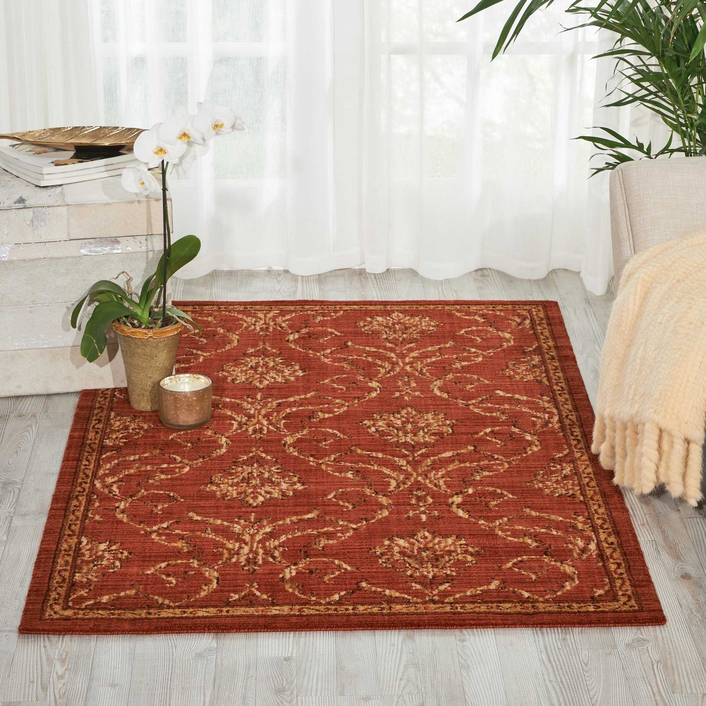 Nourison Home Radiant Impression LK08 Persimmon  Traditional Loom Rug