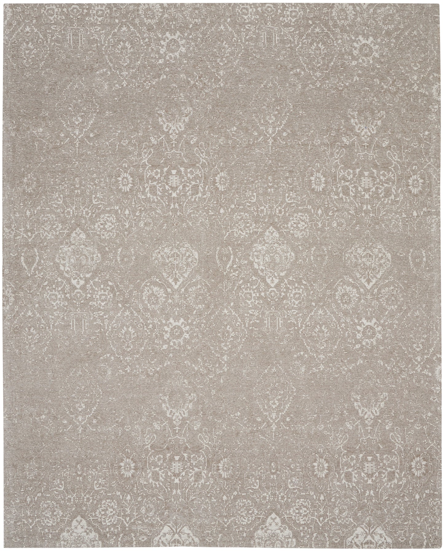 Nourison Home Damask DAS06 Lt Grey  Transitional Machinemade Rug