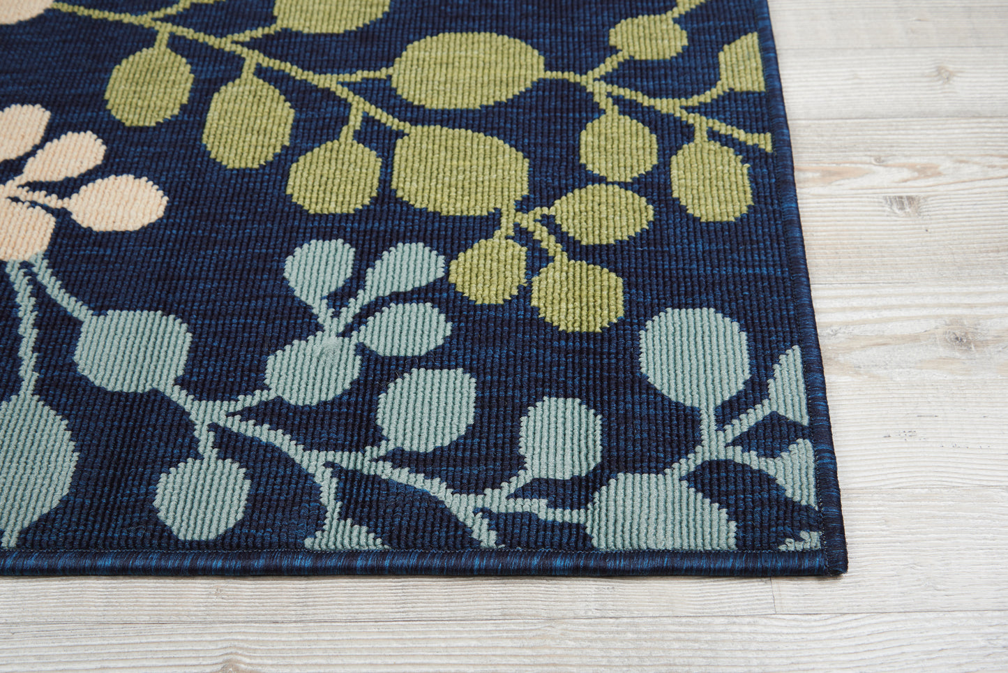 Nourison Home Caribbean CRB01 Navy  Contemporary Machinemade Rug