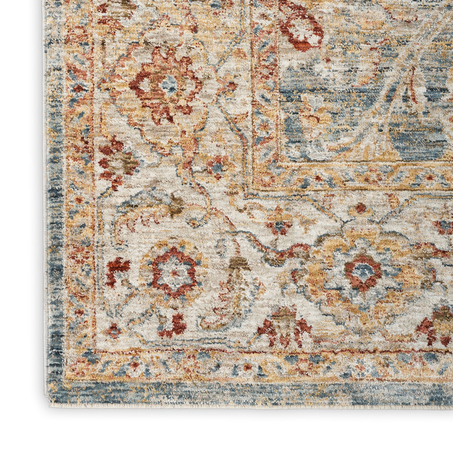 Nourison Home Sahar SHR03 Blue  Traditional Machinemade Rug