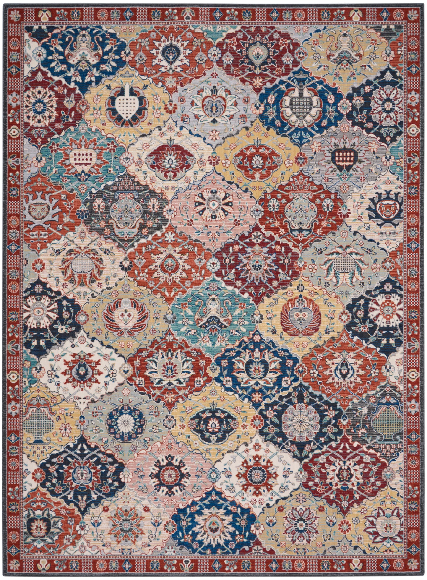 Nourison Home Parisa PSA05 Multicolor  Transitional Woven Rug