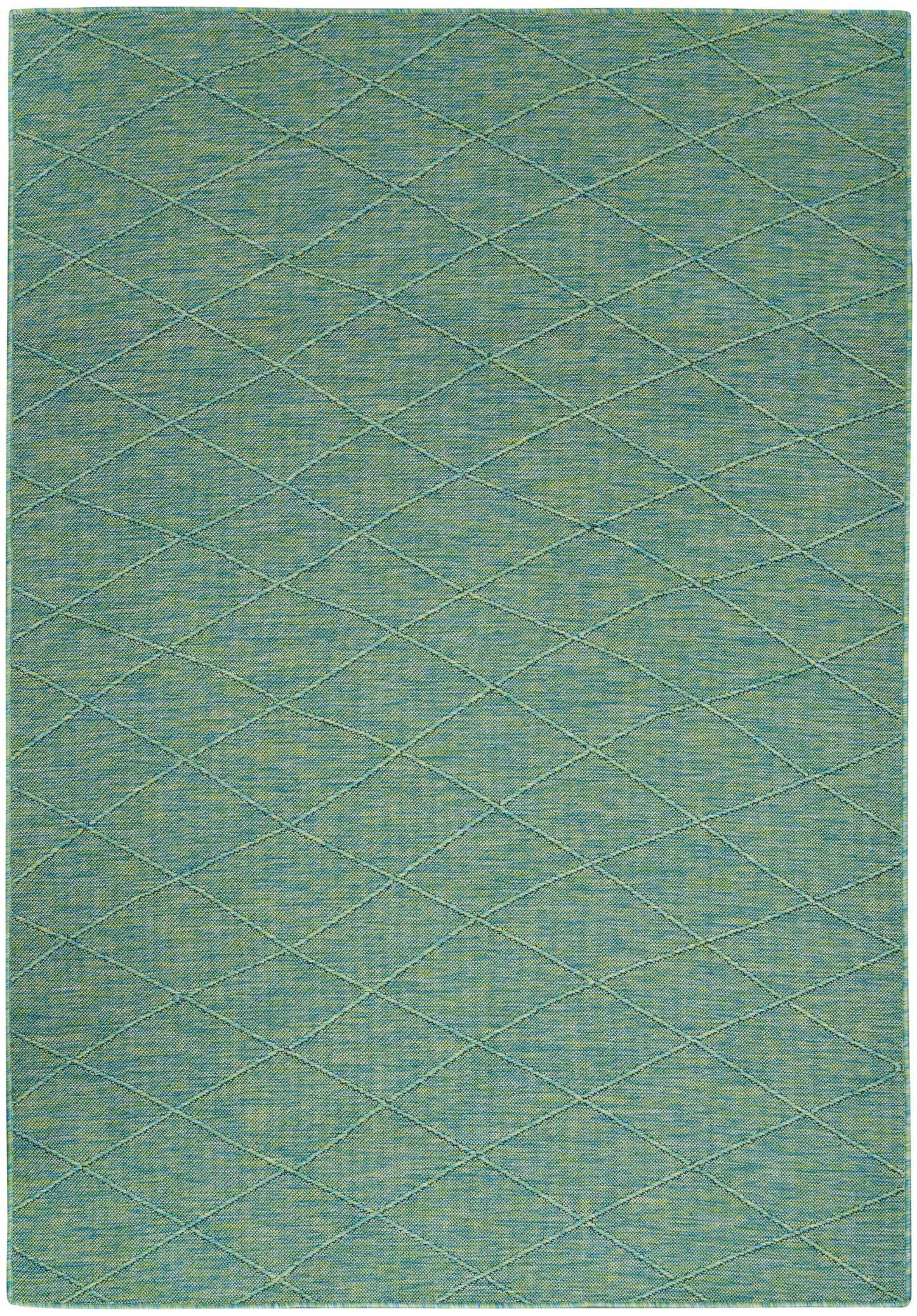 Nourison Home Washable Solutions WSL01 Blue Green  Contemporary Machinemade Rug