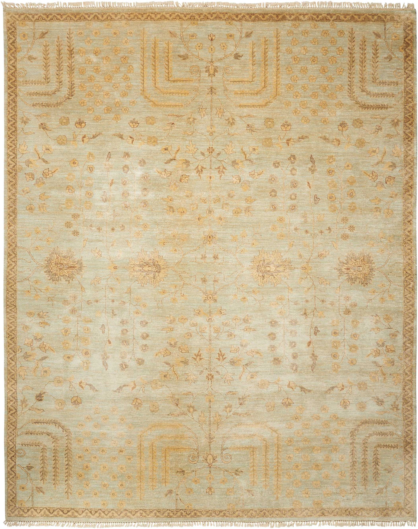 Nourison Home Grand Estate GRA02 Sky  Traditional Knotted Rug