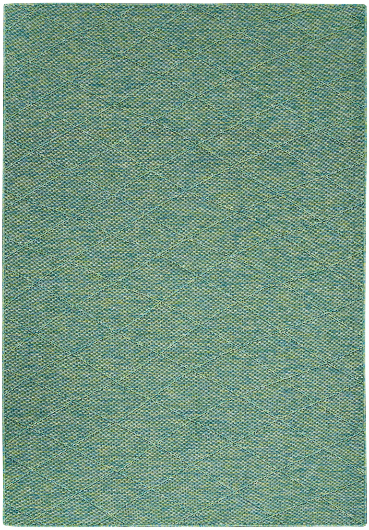 Nourison Home Washable Solutions WSL01 Blue Green  Contemporary Machinemade Rug