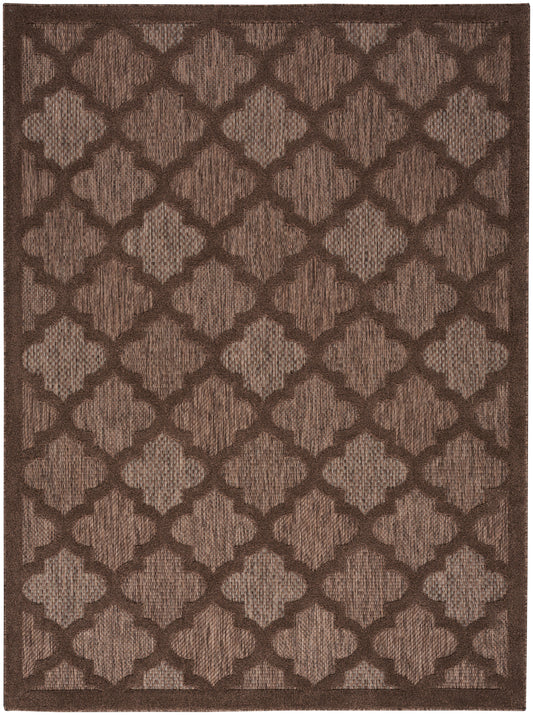 Nourison Home Easy Care NES01 Brown  Contemporary Flat Weave Rug