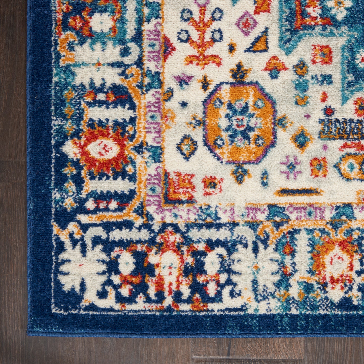 Nourison Home Passion PSN29 Blue Multicolor  Transitional Machinemade Rug