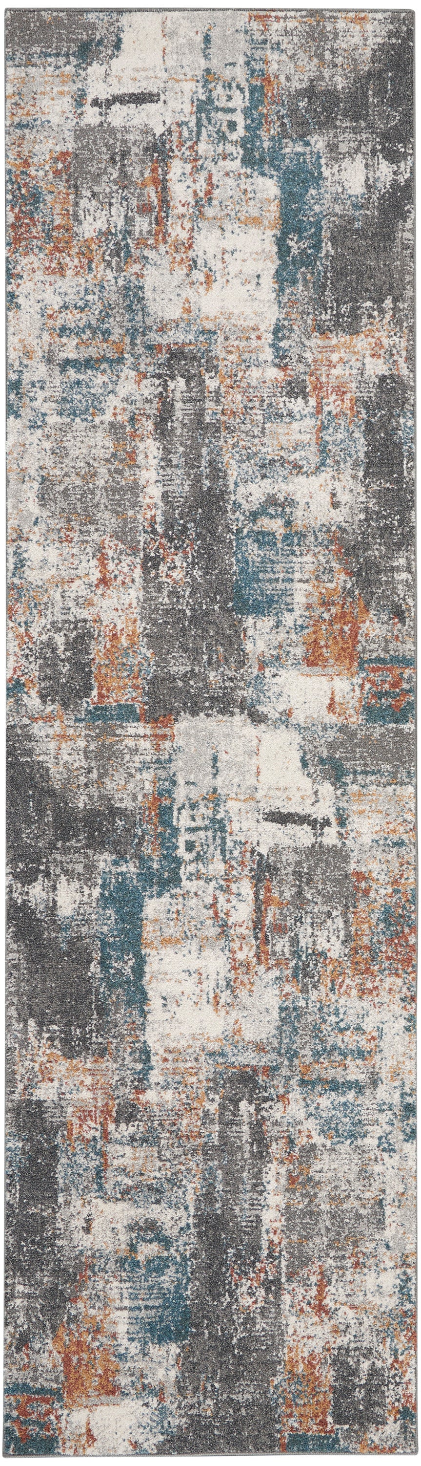 Nourison Home Tangra TNR06 Grey Multi Contemporary Machinemade Rug