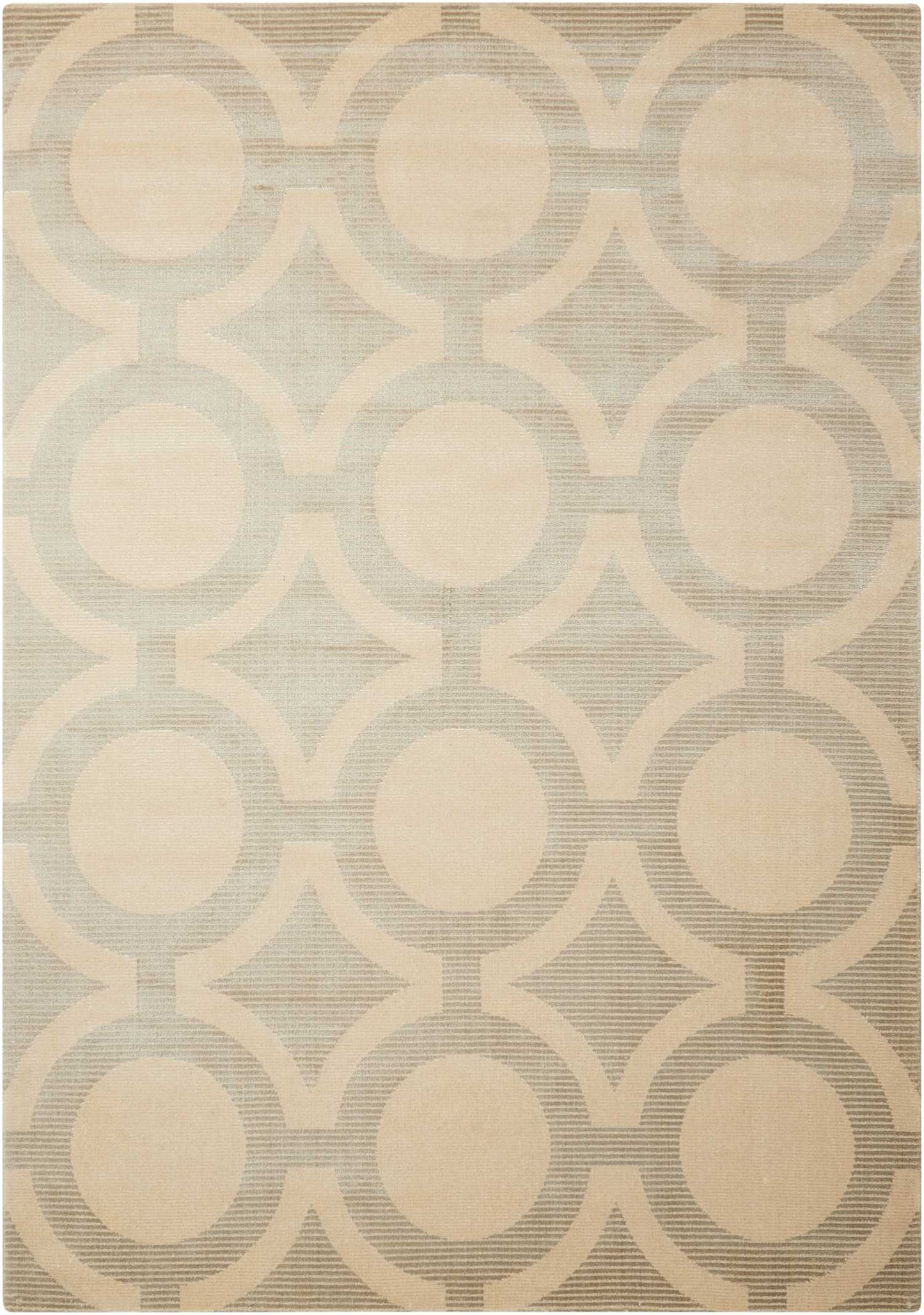 Nourison Home Luminance LUM01 Cream Grey  Transitional Loom Rug