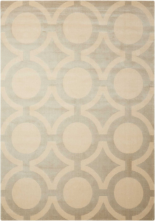 Nourison Home Luminance LUM01 Cream Grey  Transitional Loom Rug