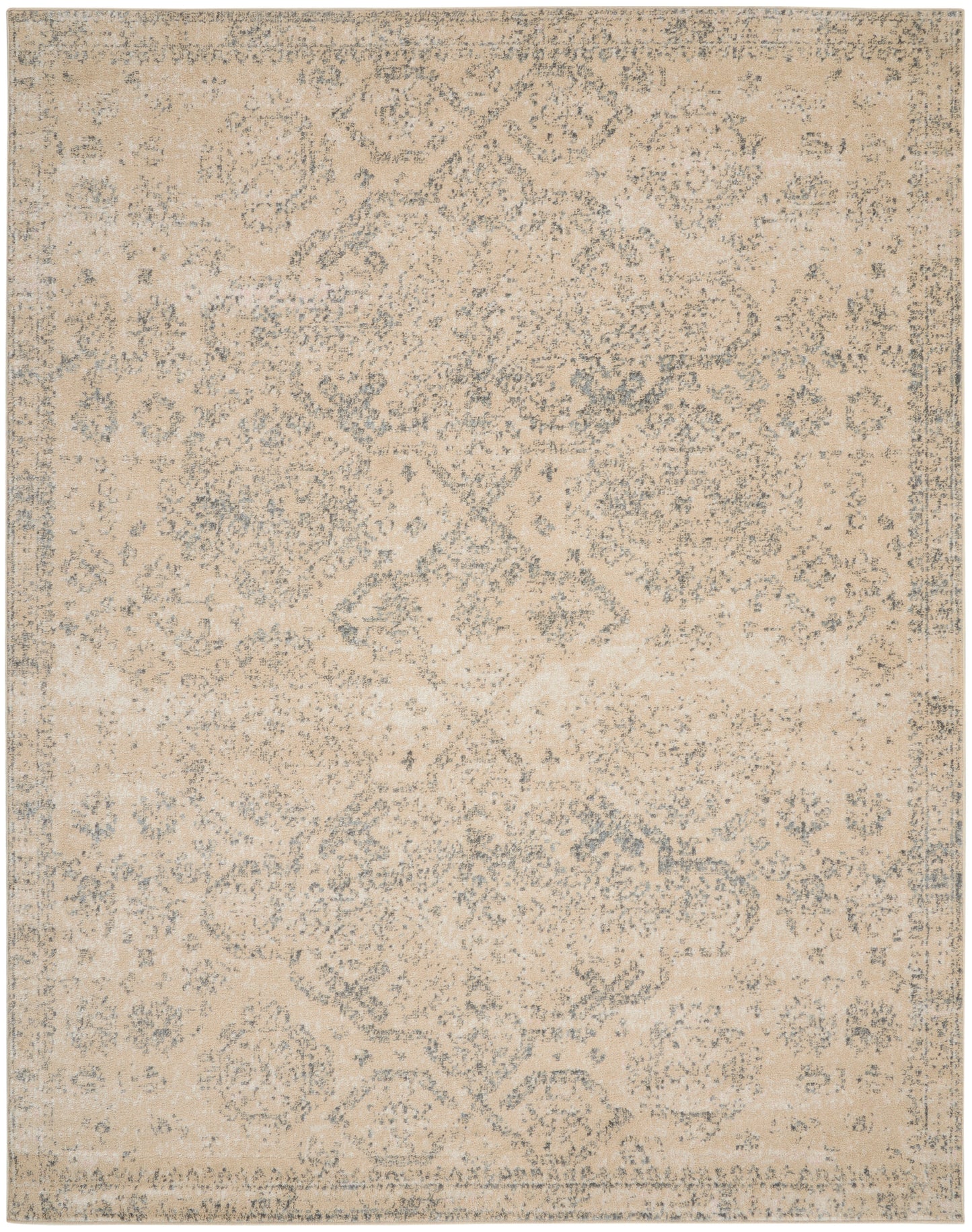 Nourison Home Tranquil TRA13 Beige Grey  Traditional Machinemade Rug