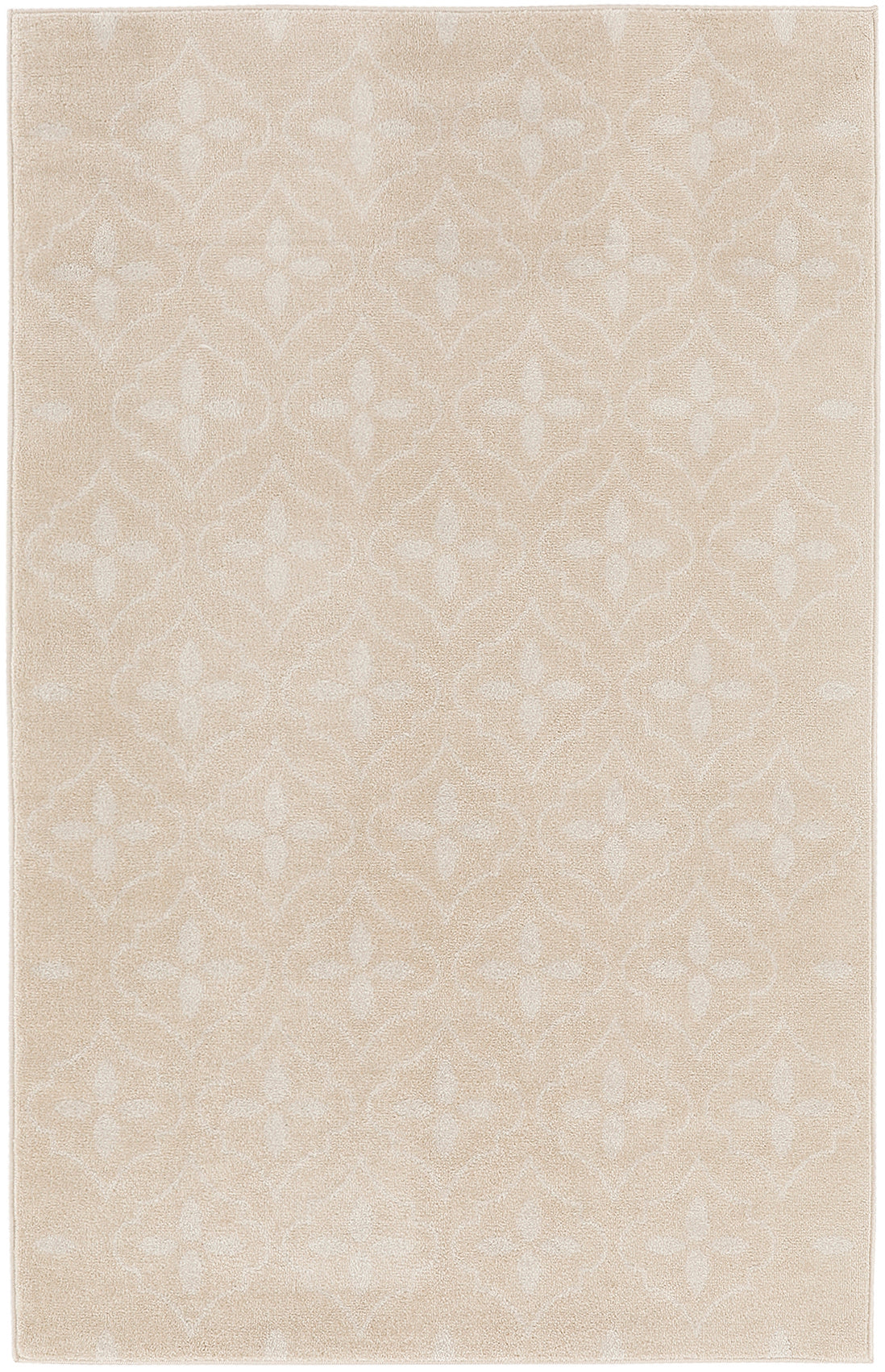 Nourison Home Nourison Essentials NRE04 Ivory Beige  Contemporary Machinemade Rug