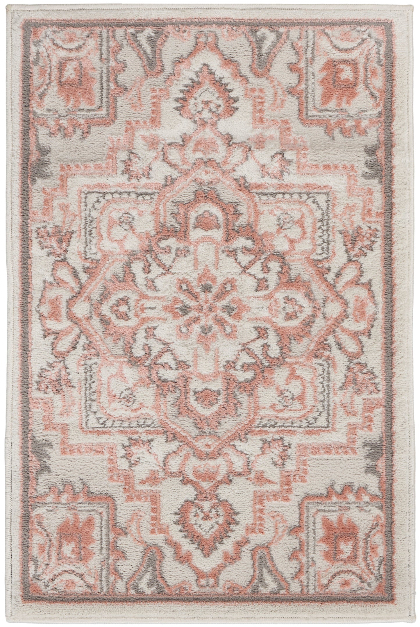 Nourison Home Elation ETN10 Ivory Brick Traditional Machinemade Rug