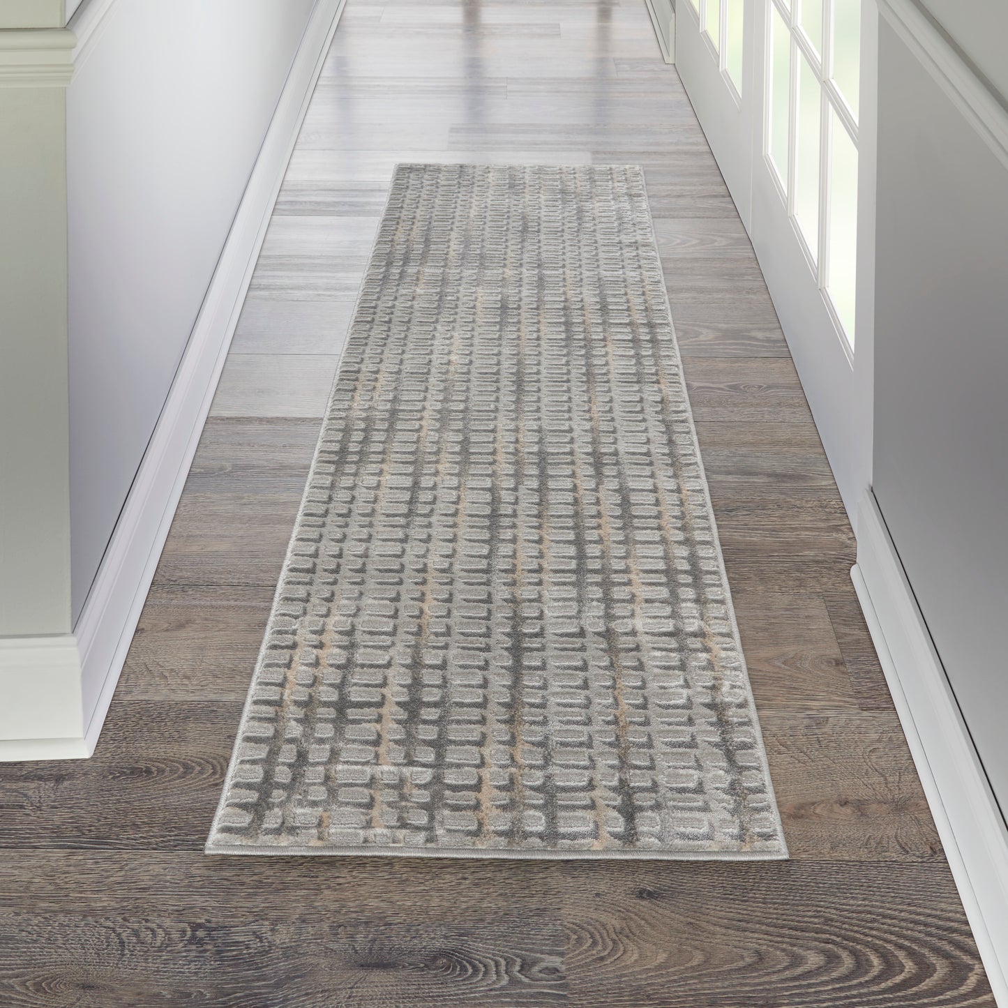 Nourison Home Solace SLA04 Grey Beige  Contemporary Machinemade Rug