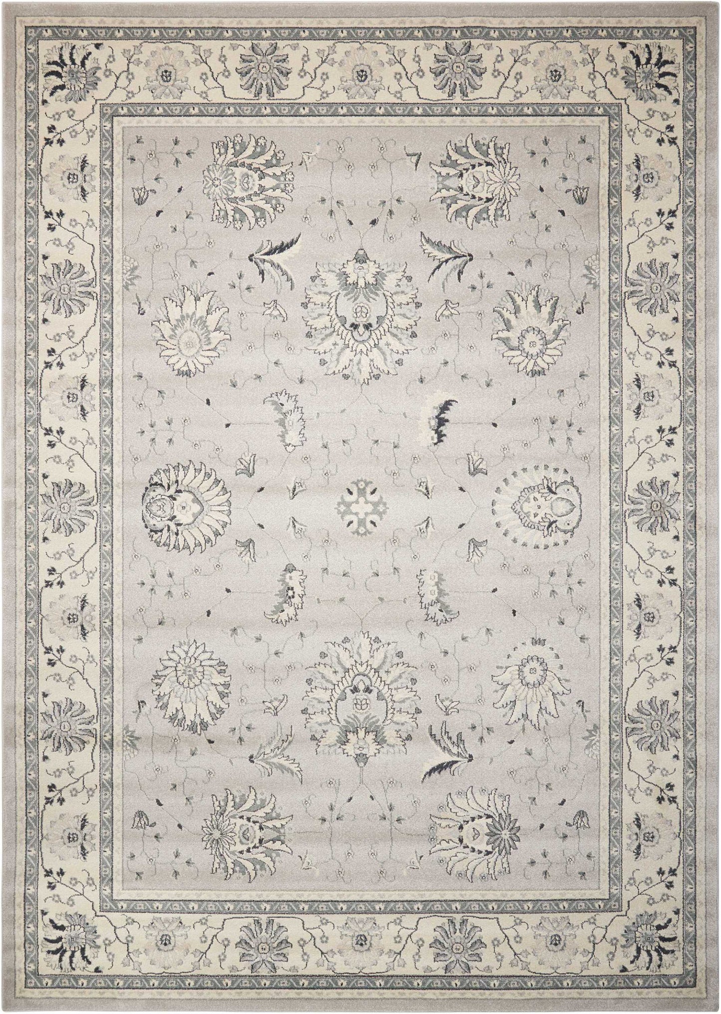 Nourison Home Maymana MYN03 Silver  Traditional Machinemade Rug