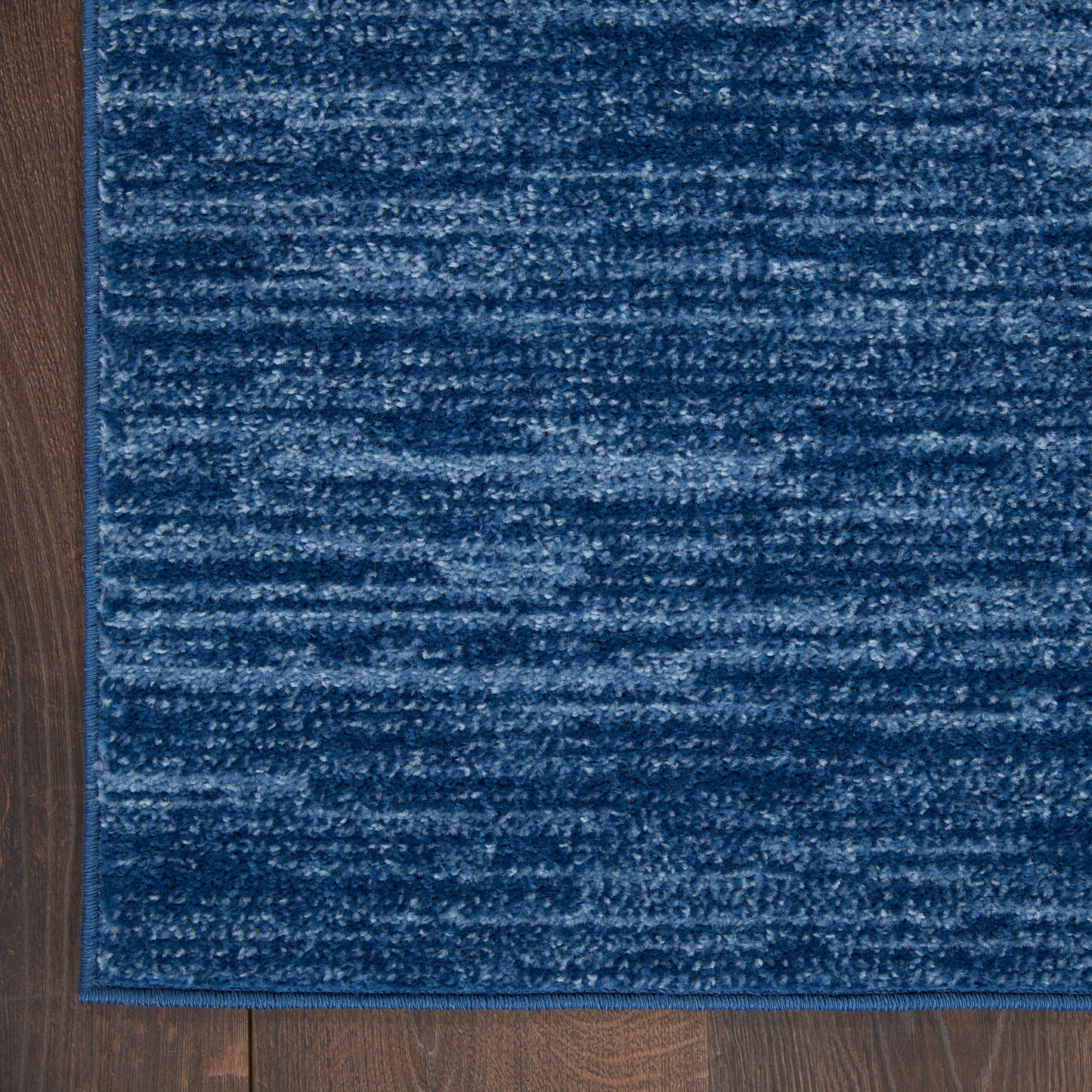 Nourison Home Nourison Essentials NRE01 Navy Blue  Contemporary Machinemade Rug