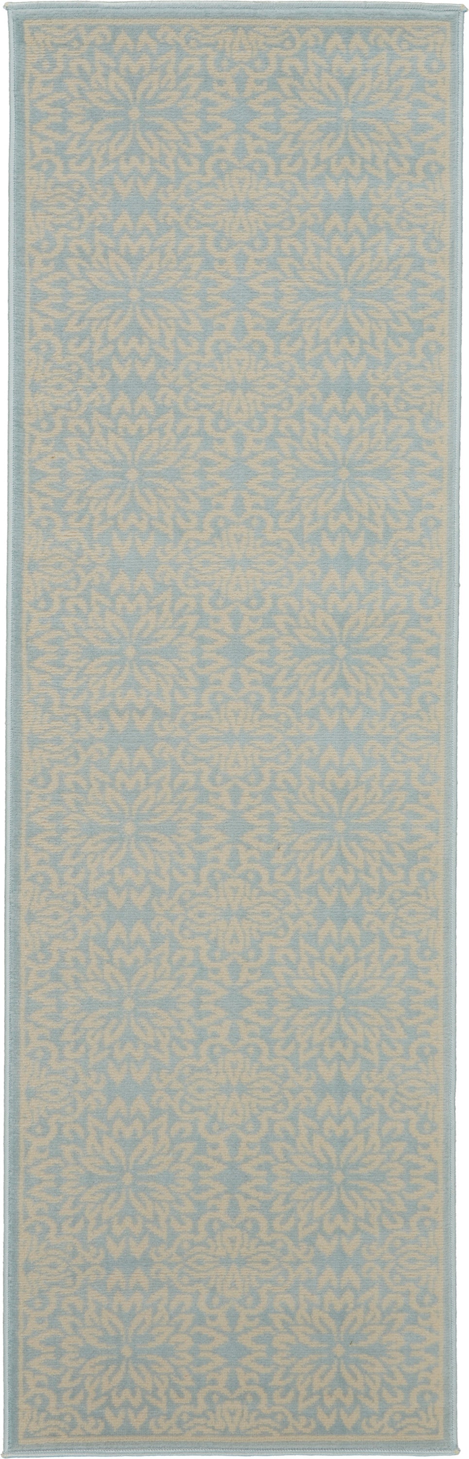 Nourison Home Jubilant JUB06 Ivory Light Blue  Transitional Machinemade Rug