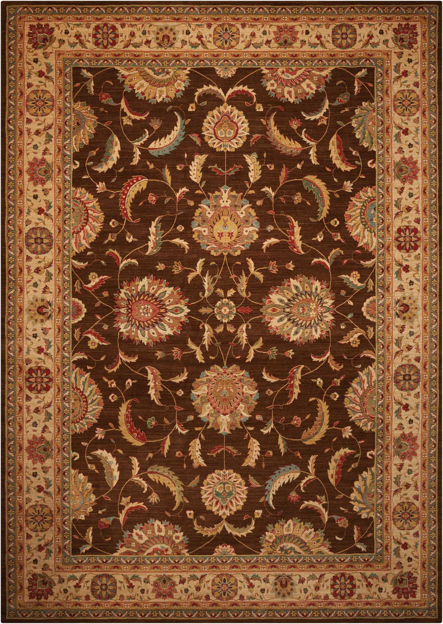 Nourison Home Living Treasures LI04 Brown  Traditional Loom Rug