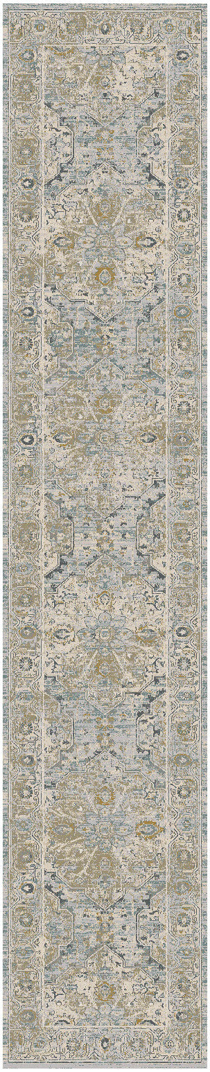 Nourison Home Lynx LNX07 Light Blue Transitional Machinemade Rug