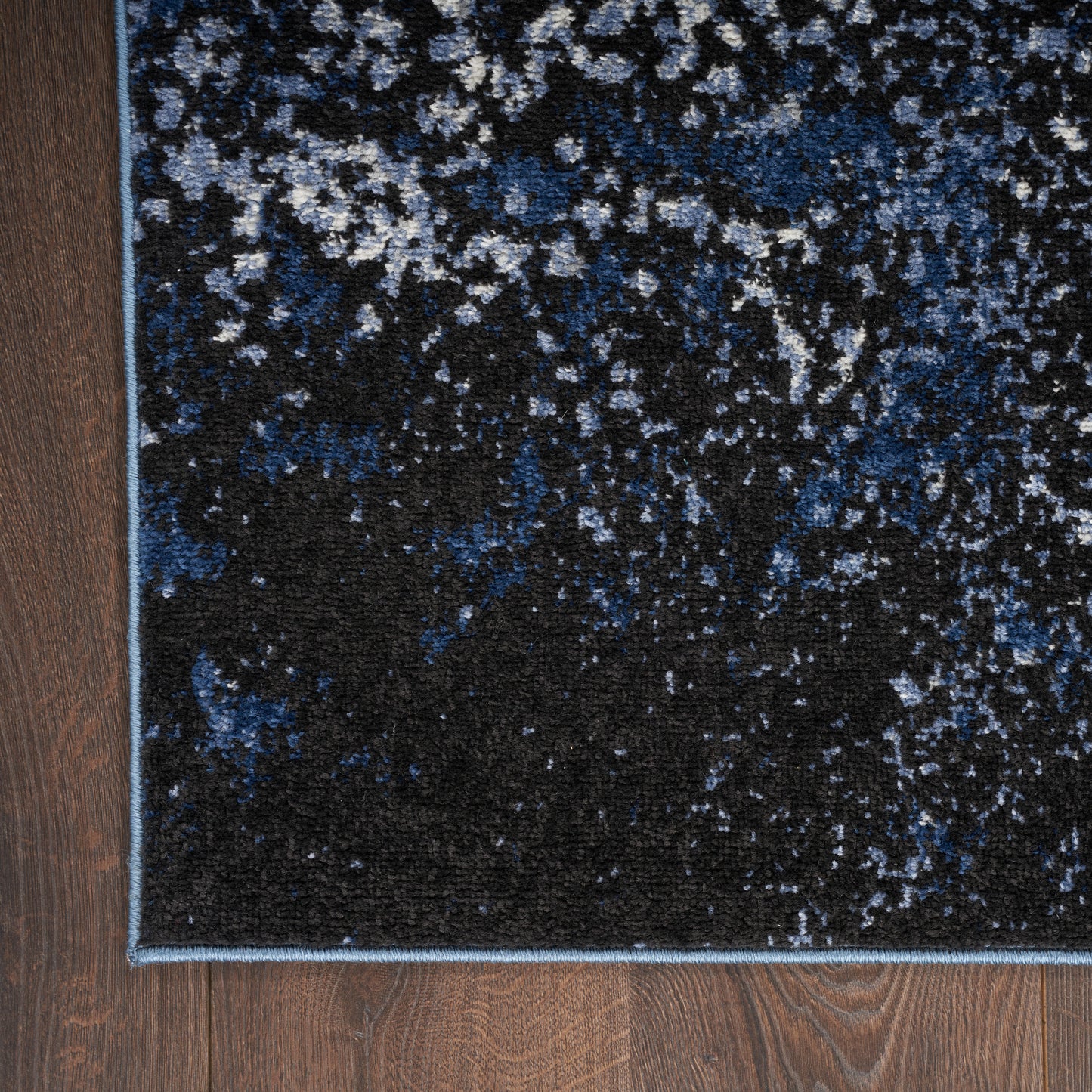 Nourison Home Passion PSN10 Light Blue Black  Contemporary Machinemade Rug