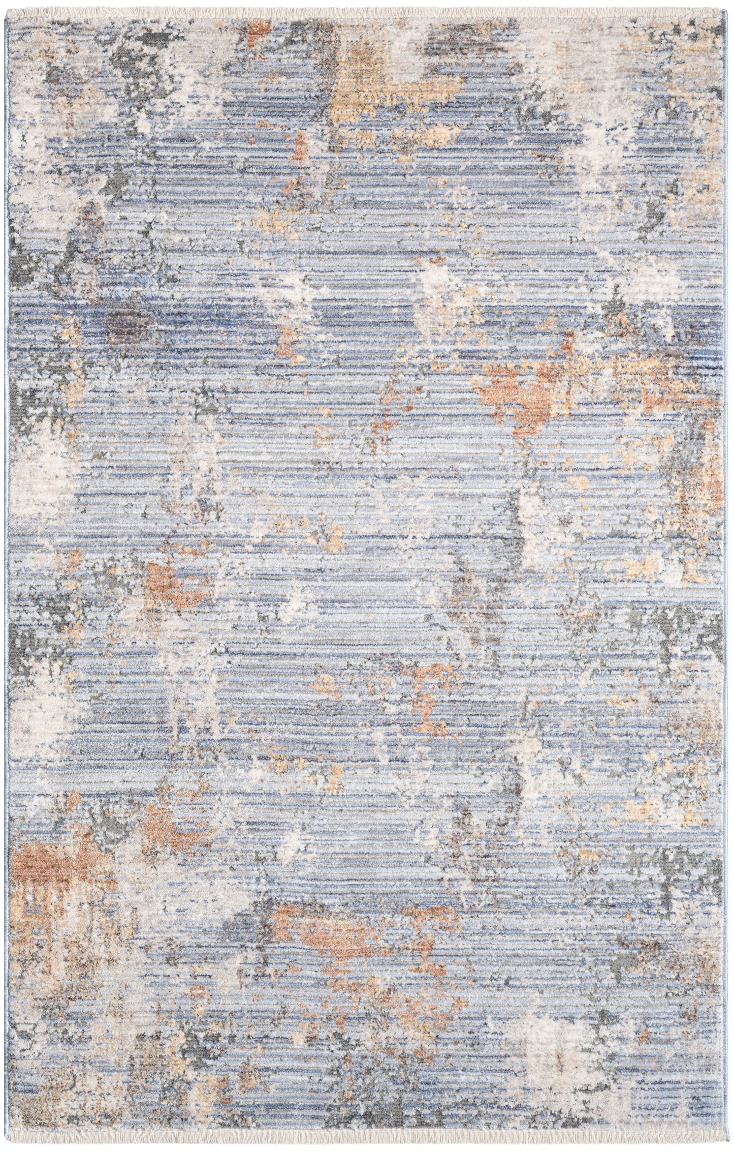 Nourison Home Abstract Hues ABH01 Grey Blue  Contemporary Machinemade Rug