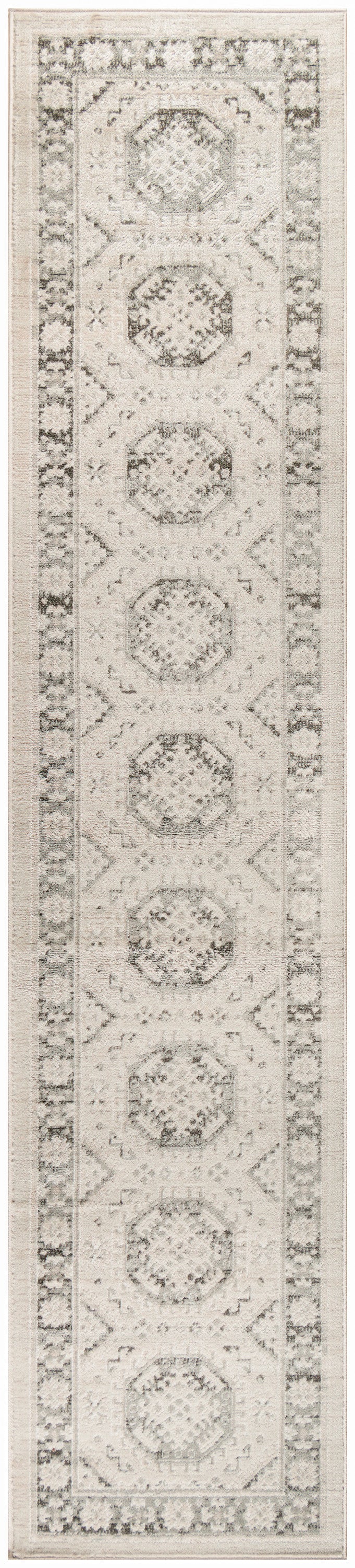 Nourison Home Serenity Home SRH01 Ivory Grey Traditional Woven Rug