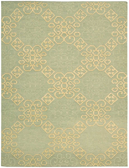 Nourison Home Ambrose AMB01 Light Green Transitional Woven Rug