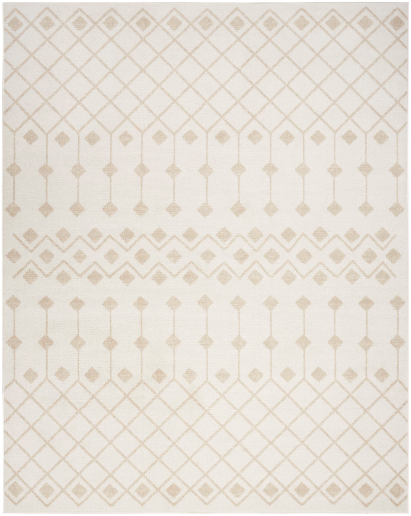 Nourison Home Grafix GRF37 Ivory Beige  Transitional Machinemade Rug