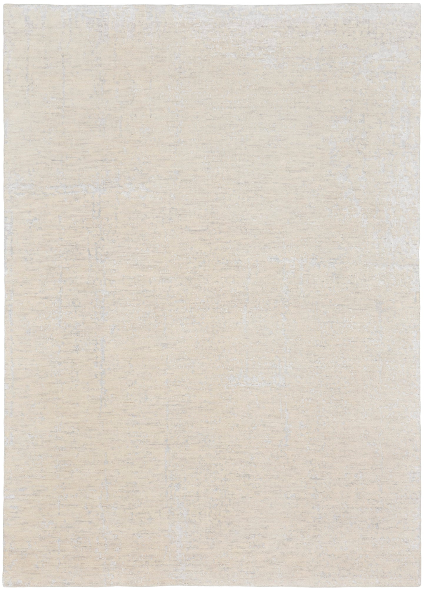 Nourison Home Luna LUN01 Ivory Silver Blue  Contemporary Knotted Rug