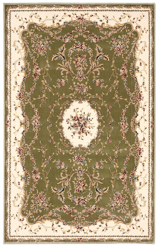 Nourison Home Bordeaux BOR01 Sage Traditional Machinemade Rug