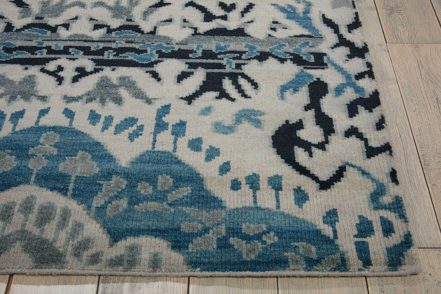 Nourison Home Dune DUN01 Indigo  Transitional Knotted Rug