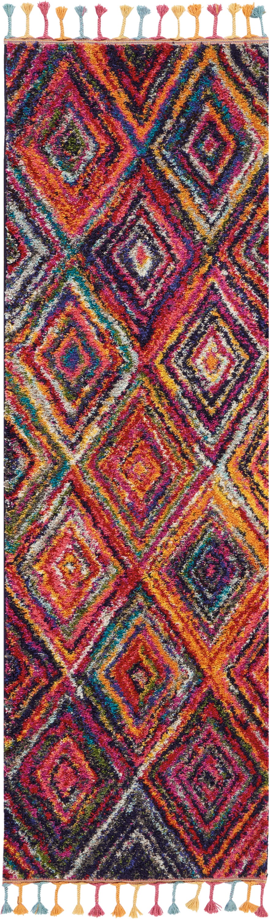 Nourison Home Nomad NMD01 Red Multicolor Transitional Machinemade Rug