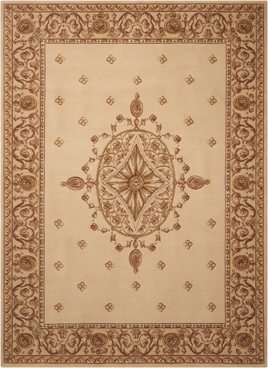 Nourison Home Ashton House AS01 Beige  Traditional Woven Rug