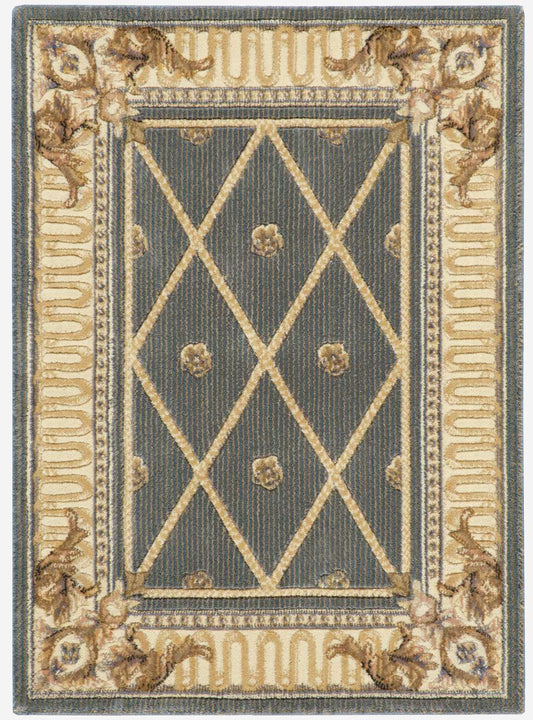 Nourison Home Ashton House AS03 Blue Traditional Woven Rug