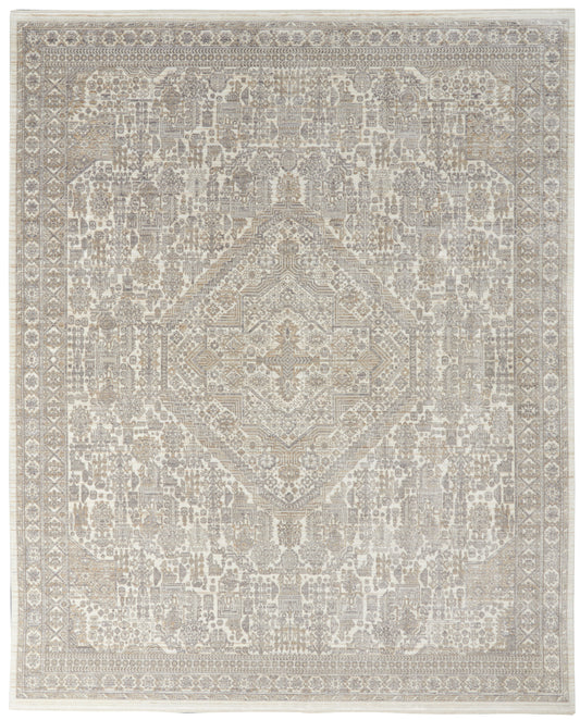 Nourison Home Lustrous Weave LUW02 Ivory Beige   Machinemade Rug