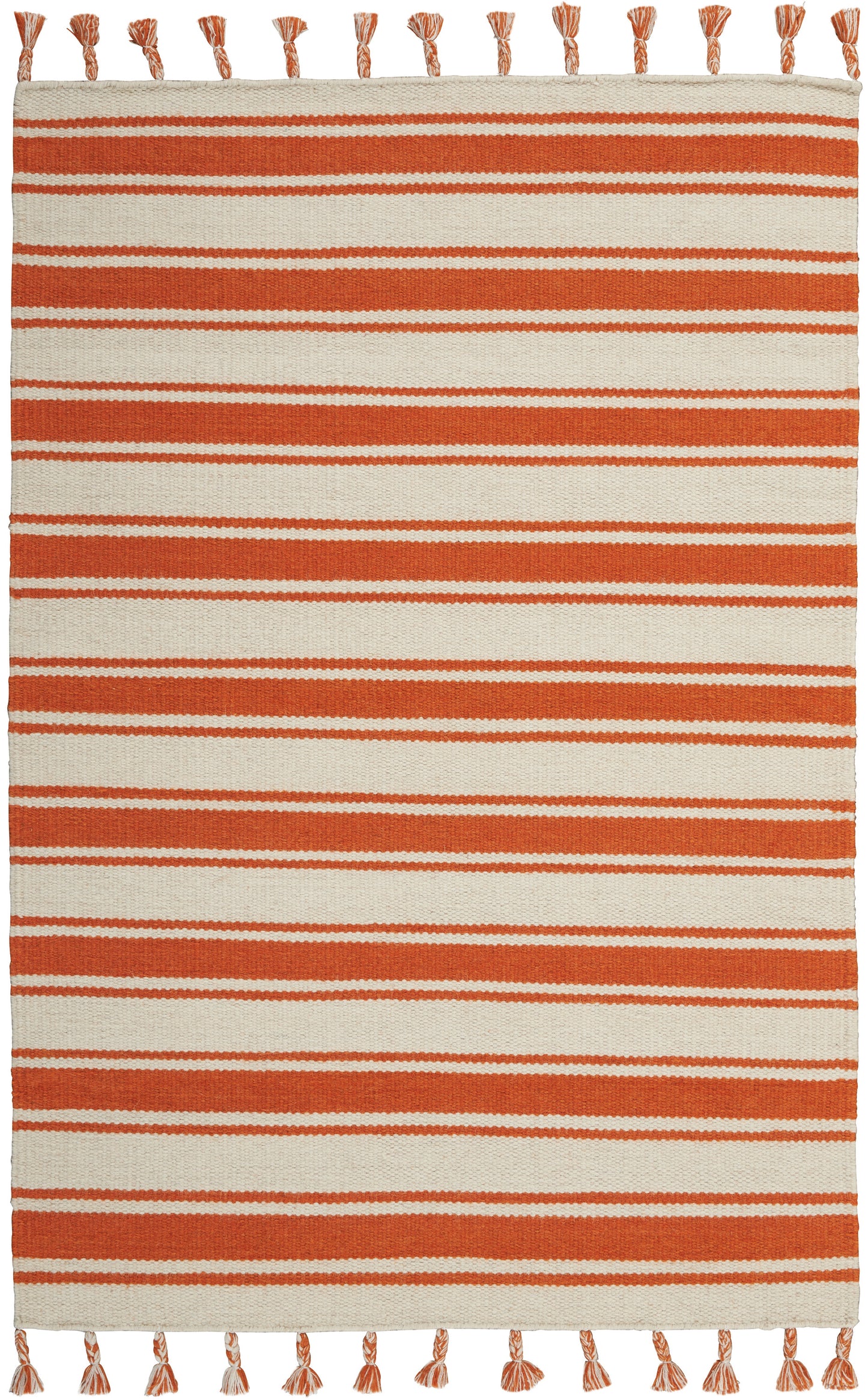 Nourison Home Rio Vista DST01 Ivory Orange  Contemporary Woven Rug