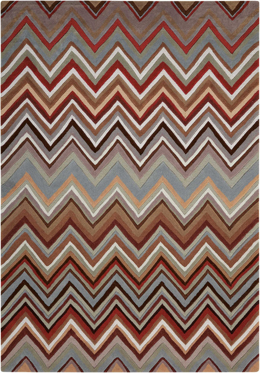 Nourison Home Contour CON23 Multicolor Contemporary Tufted Rug