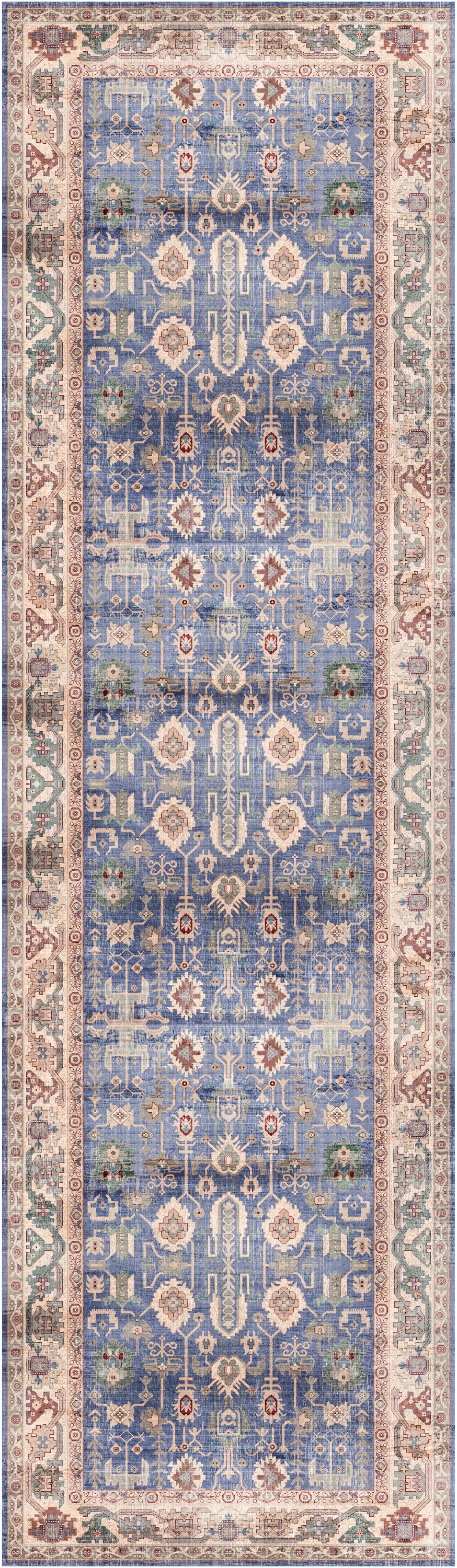 Nourison Home Vintage Home VNH02 Blue Traditional Machinemade Rug