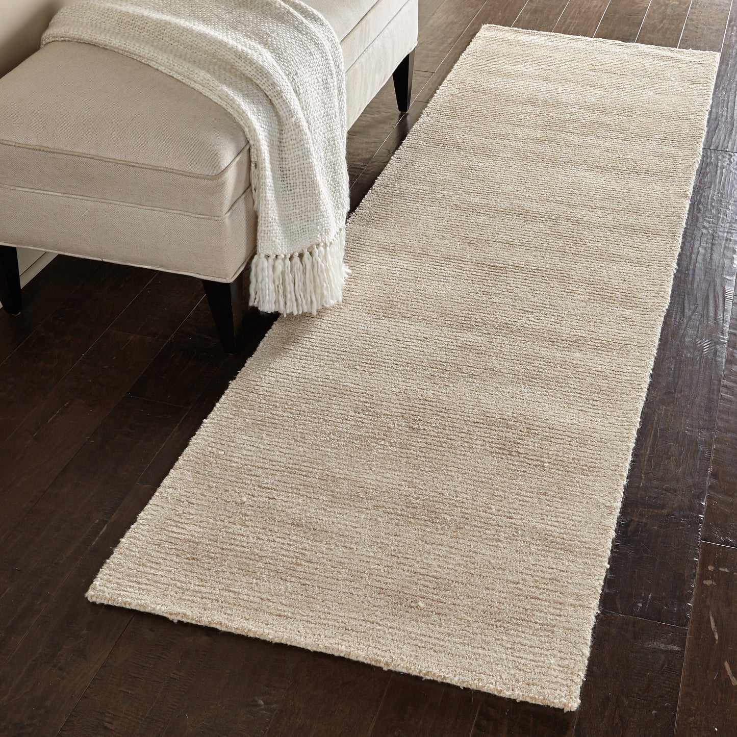 Nourison Home Weston WES01 Linen  Contemporary Tufted Rug